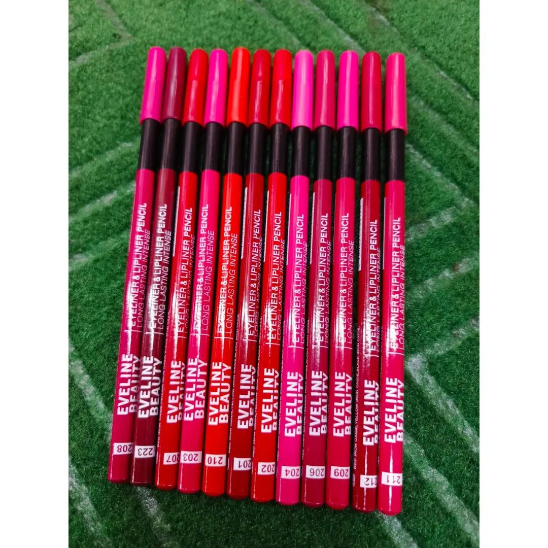 Eyeline Beauty Eyeliner and Lip Pencil Pack Of 12