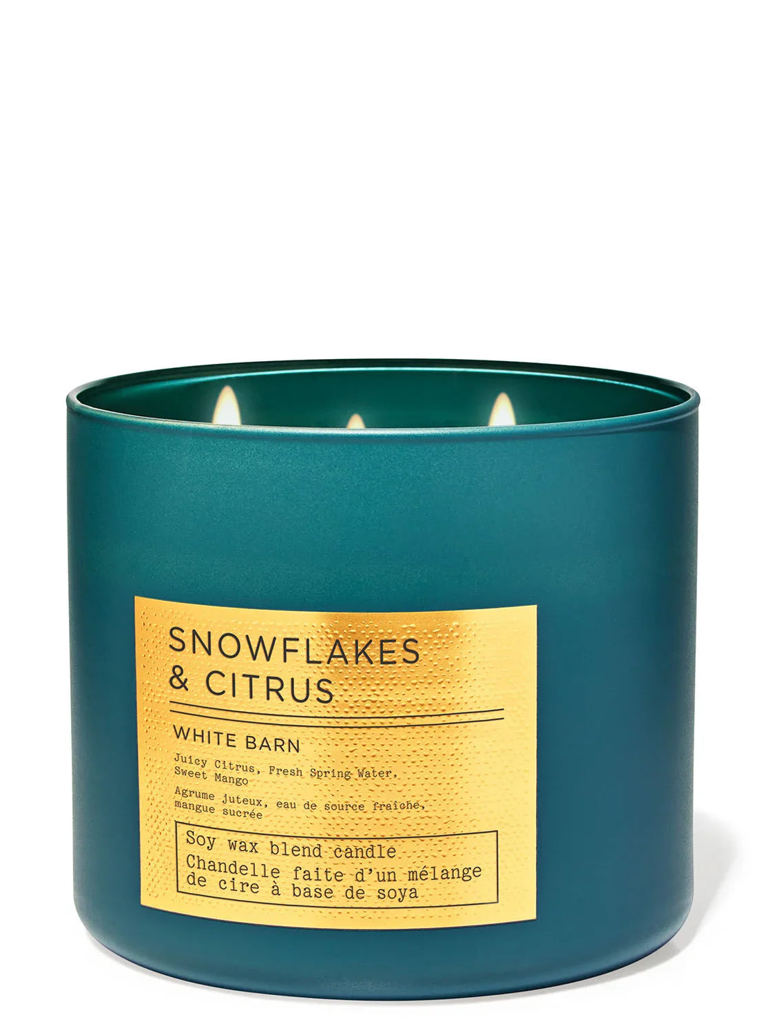 Bath & Body Works Snowflakes Citrus 3-Wick Candle 411g