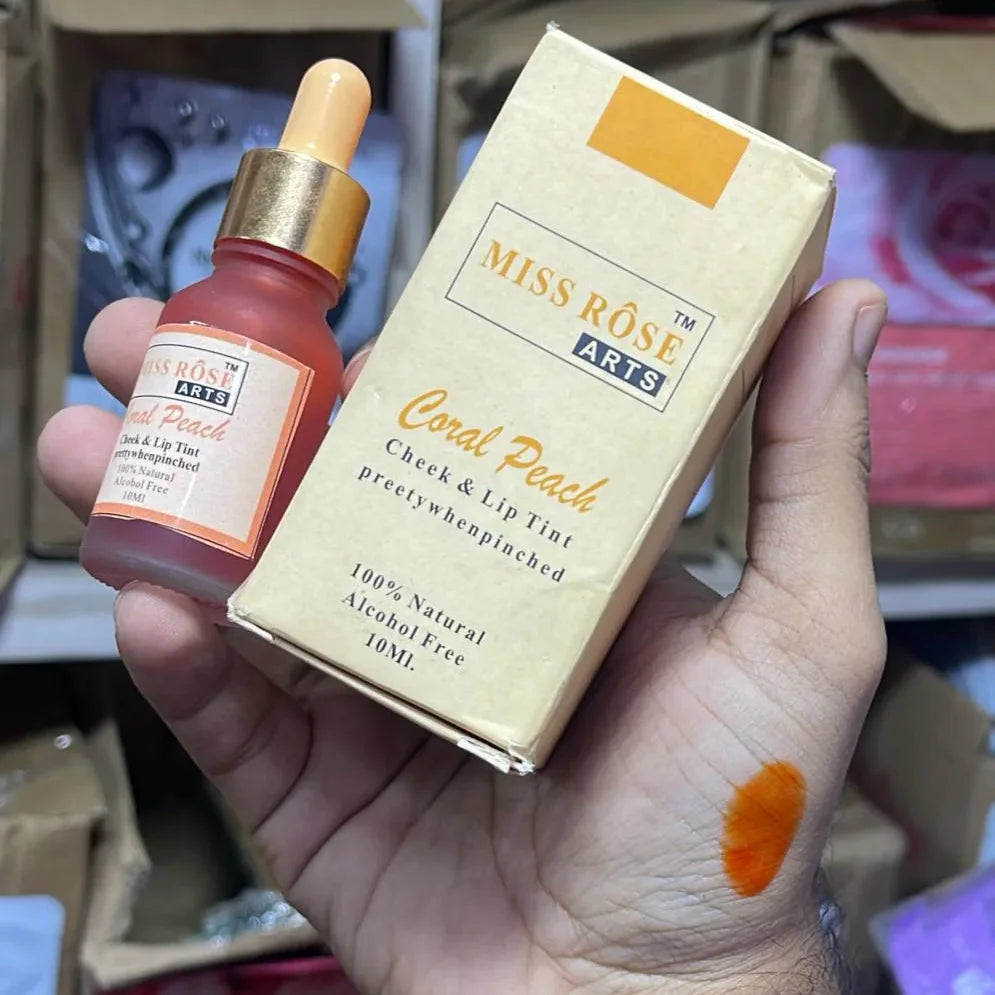 Miss Rose Lip & Cheek Tint Coral Peach