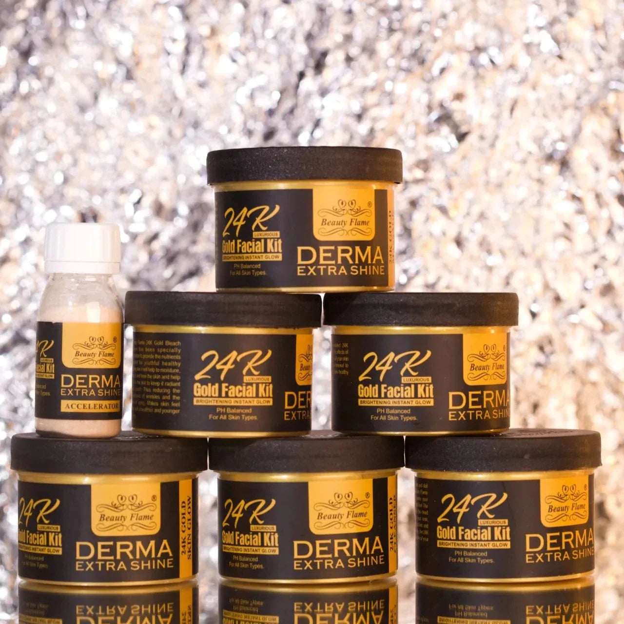 Derma Extra Shine 24k Gold Facial 6 Step Kit | Premium Skincare & Beauty Products in Pakistan