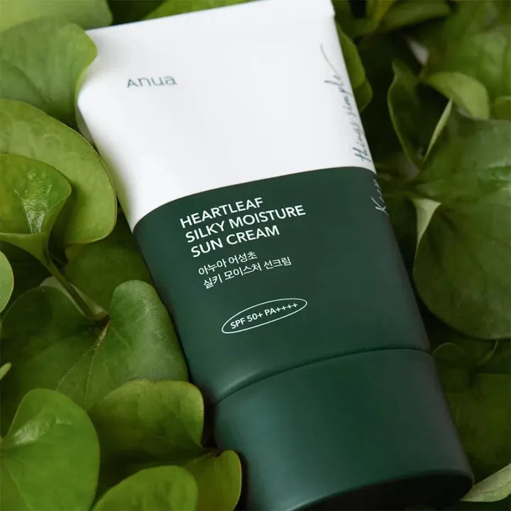 Anua – Heartleaf Sily Moisture Sun Cream SPF50+ PA+++ - 50ml | Premium Skincare & Beauty Products in Pakistan
