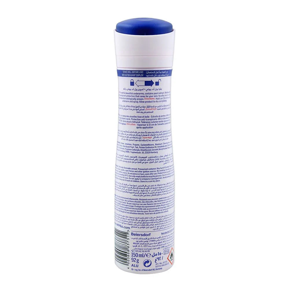 Nivea 48H Pearl & Beauty Anti-Perspirant Deodorant Spray - 150ml