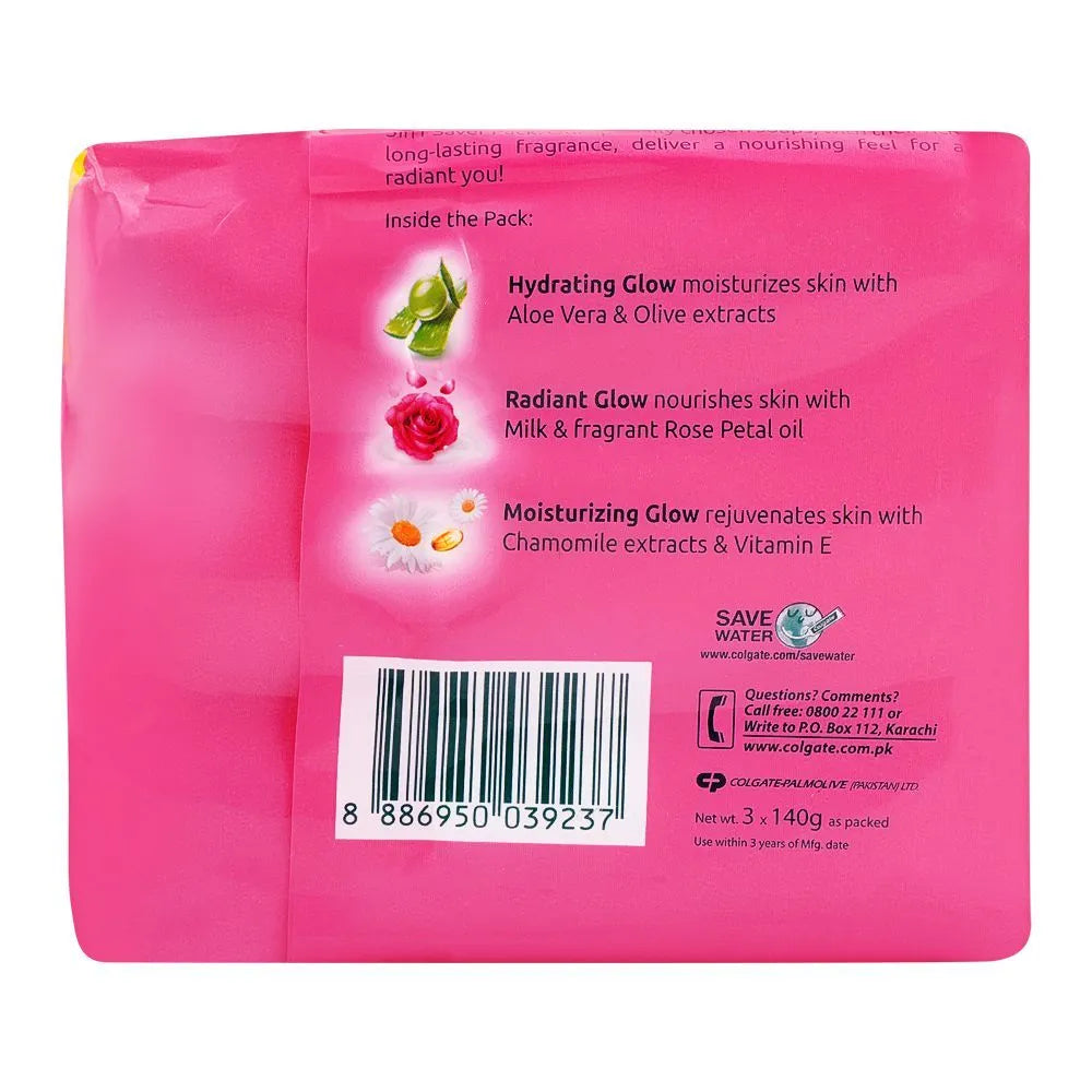 Palmolive Naturals Glow Soap, 3-In-One Pack - 3X145g