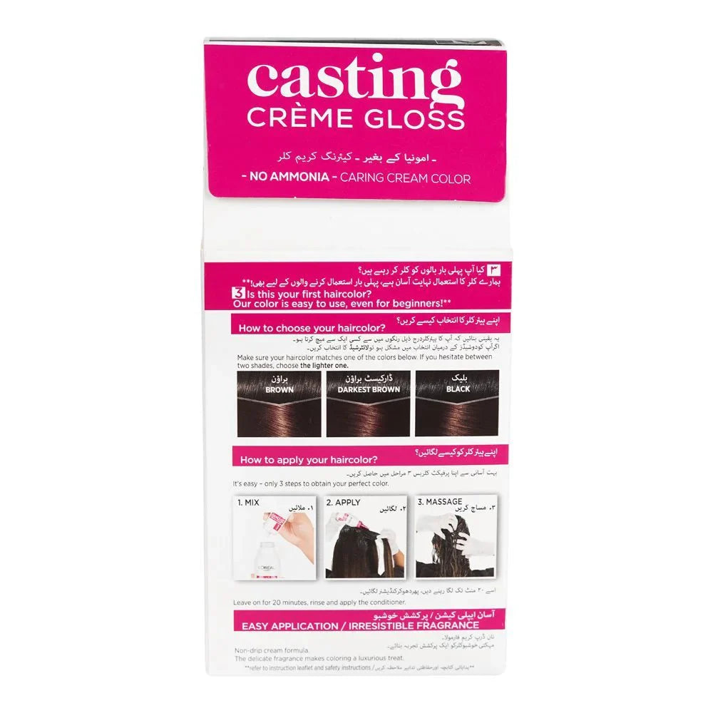 L'Oreal Paris Casting Hair Color - 323 Darkest Warm Brown