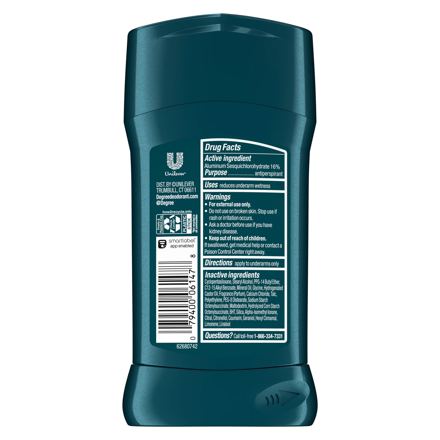 Degree Adventure Antiperspirant Deodorant Stick - 76g