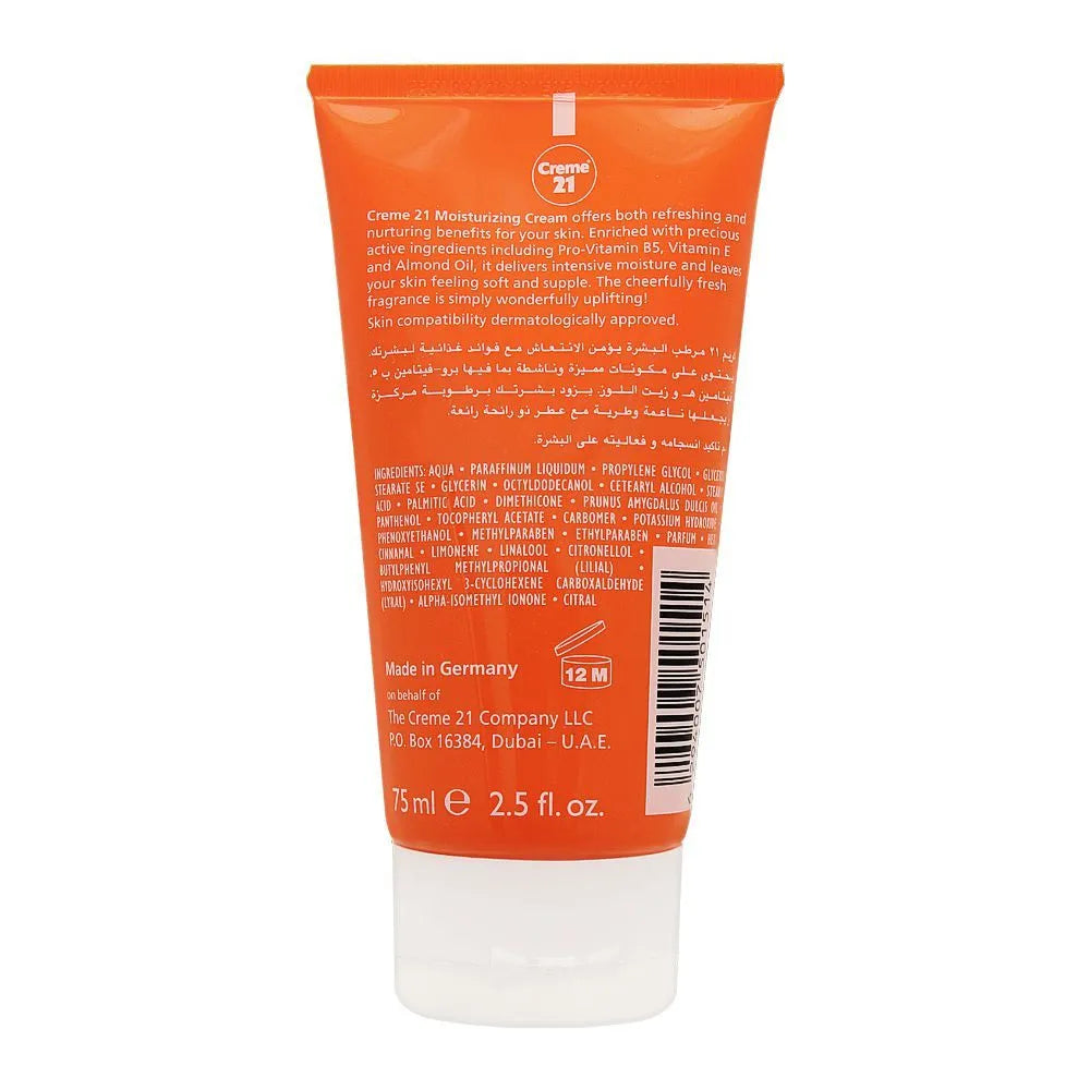 Creme 21 Hand/Face/Body Moisturizing Cream, 75ml