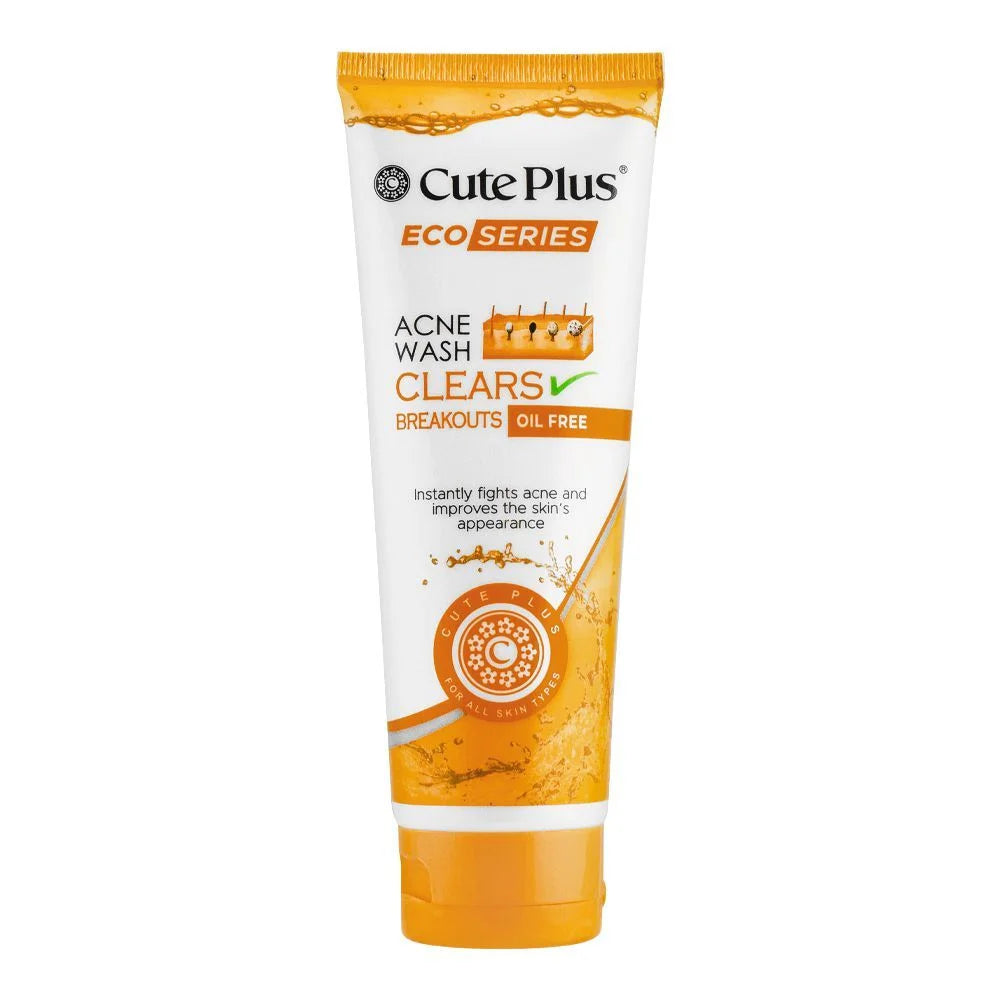 Cute Plus Eco Series Facial Foam Acne Clear Oil Free Face Wash - 100ml