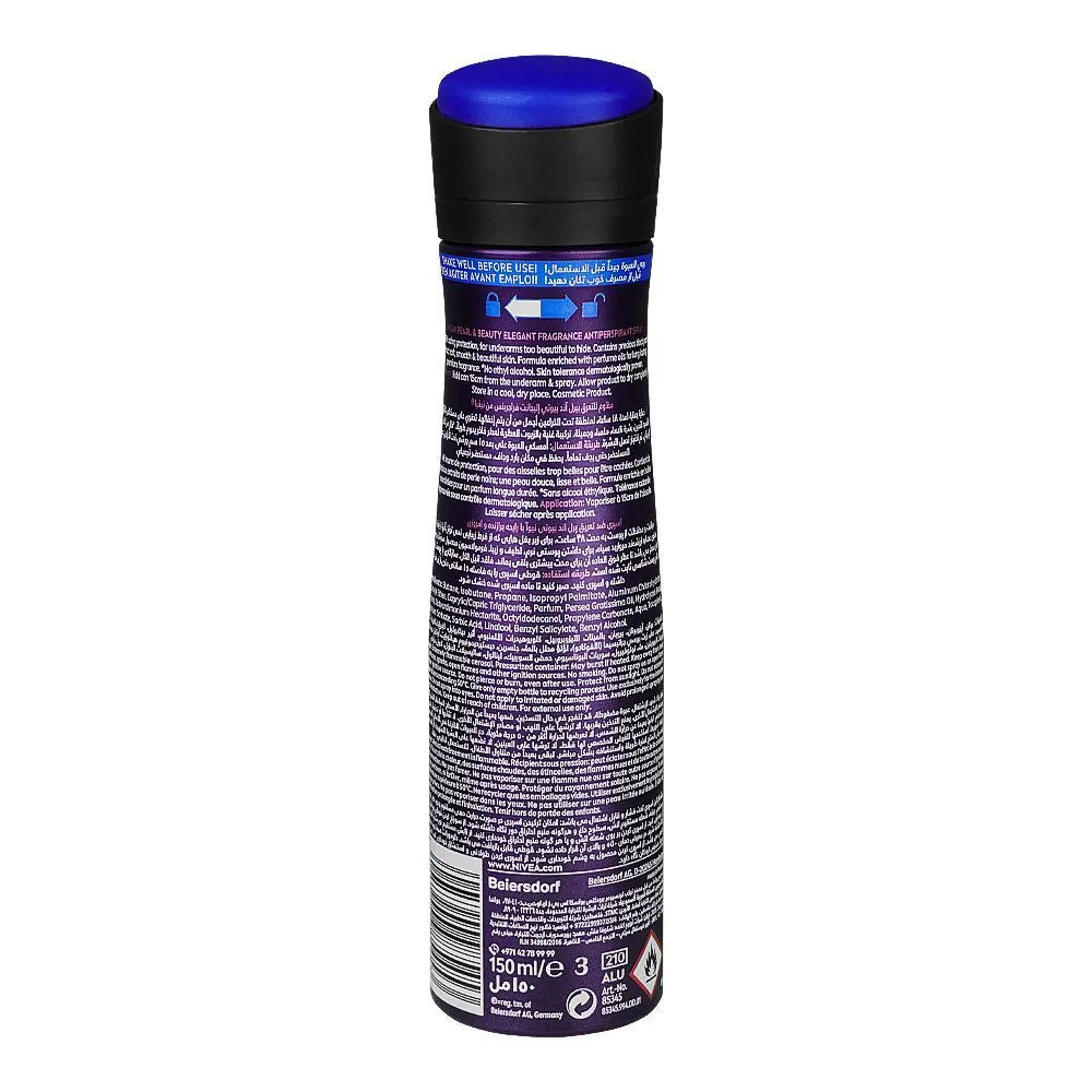 Nivea Pearl & Beauty 48H Lasting, Deodorant Body Spray For Women - 150ml