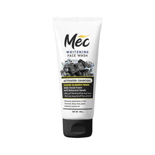 Mec Whitening Activated Charcoal Face Wash 100ML | Premium Skincare & Beauty Products in Pakistan