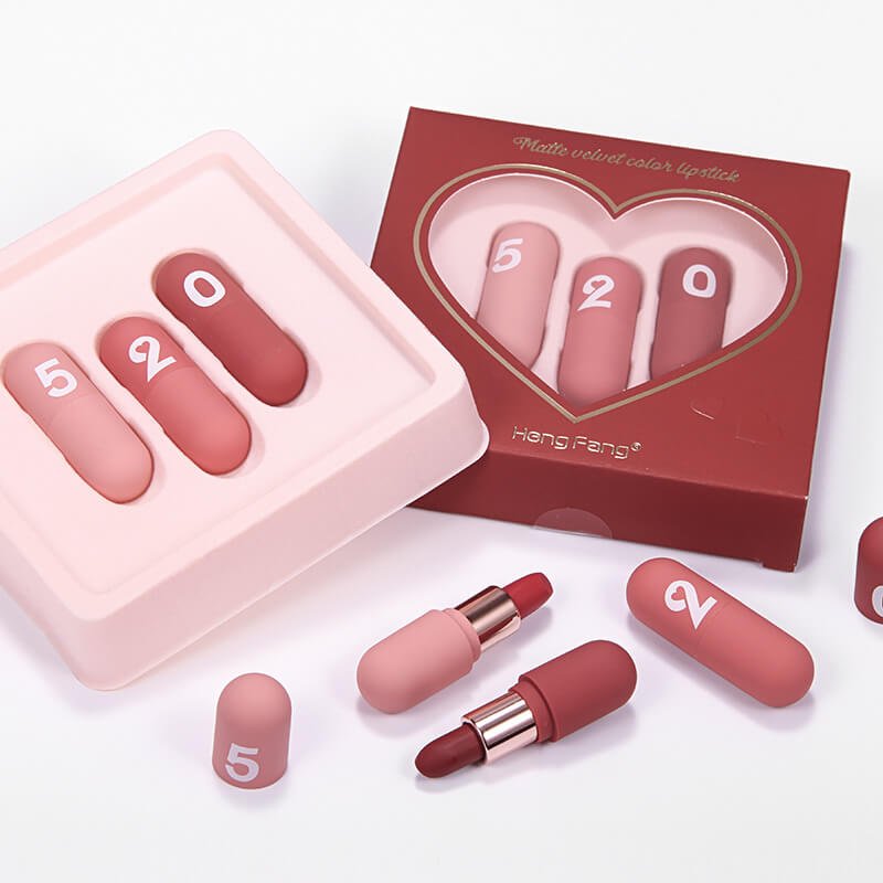 HengFang Velvet Matte Long Lasting Lipstick Set