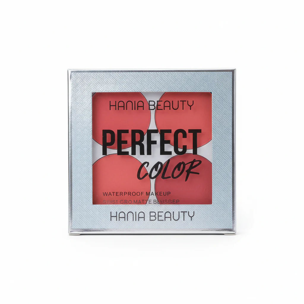 Hania Beauty Perfect Color Blusher Palette - 4 Colors