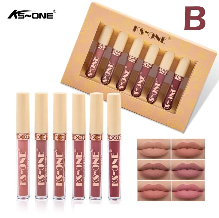 KS-One Liquid Matte Lipstick Set - Pack of 6