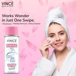 Vince 3-In-1 Micellar Water - 160ml | Premium Skincare & Beauty Products in Pakistan