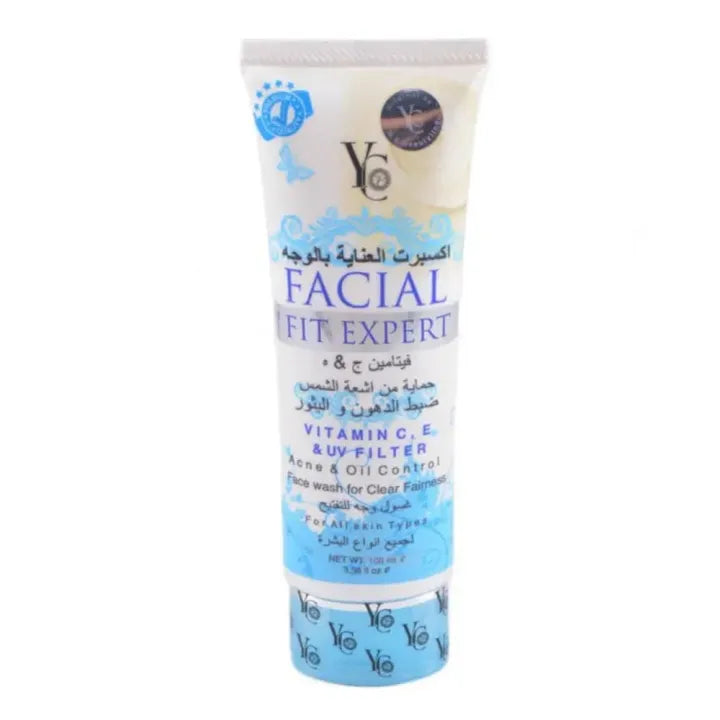 YC Facial Fit Expert Acne & Oil Control / Blue Face Wash - 100ml | Premium Skincare & Beauty Products in Pakistan