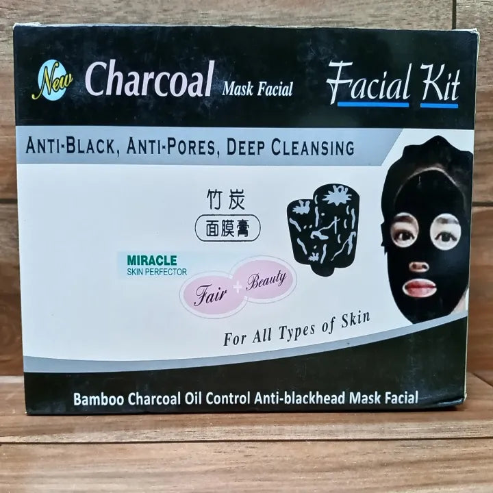 Charcoal Facial Kit (6 x 100 ML) / High Quality Charcoal Facial Kit Set | Premium Skincare & Beauty Products in Pakistan