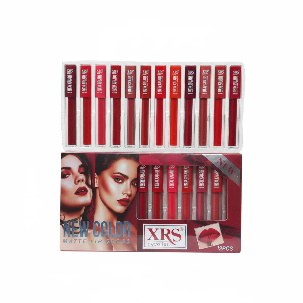 XRS New Color Matte Lipgloss - 12Pcs