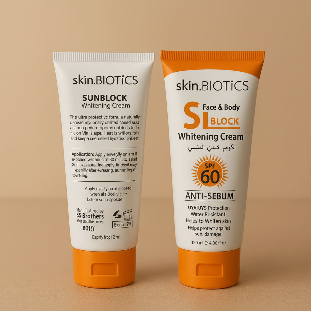 Skin.Biotics Face & Body Sunblock Whitening Cream - 120ml