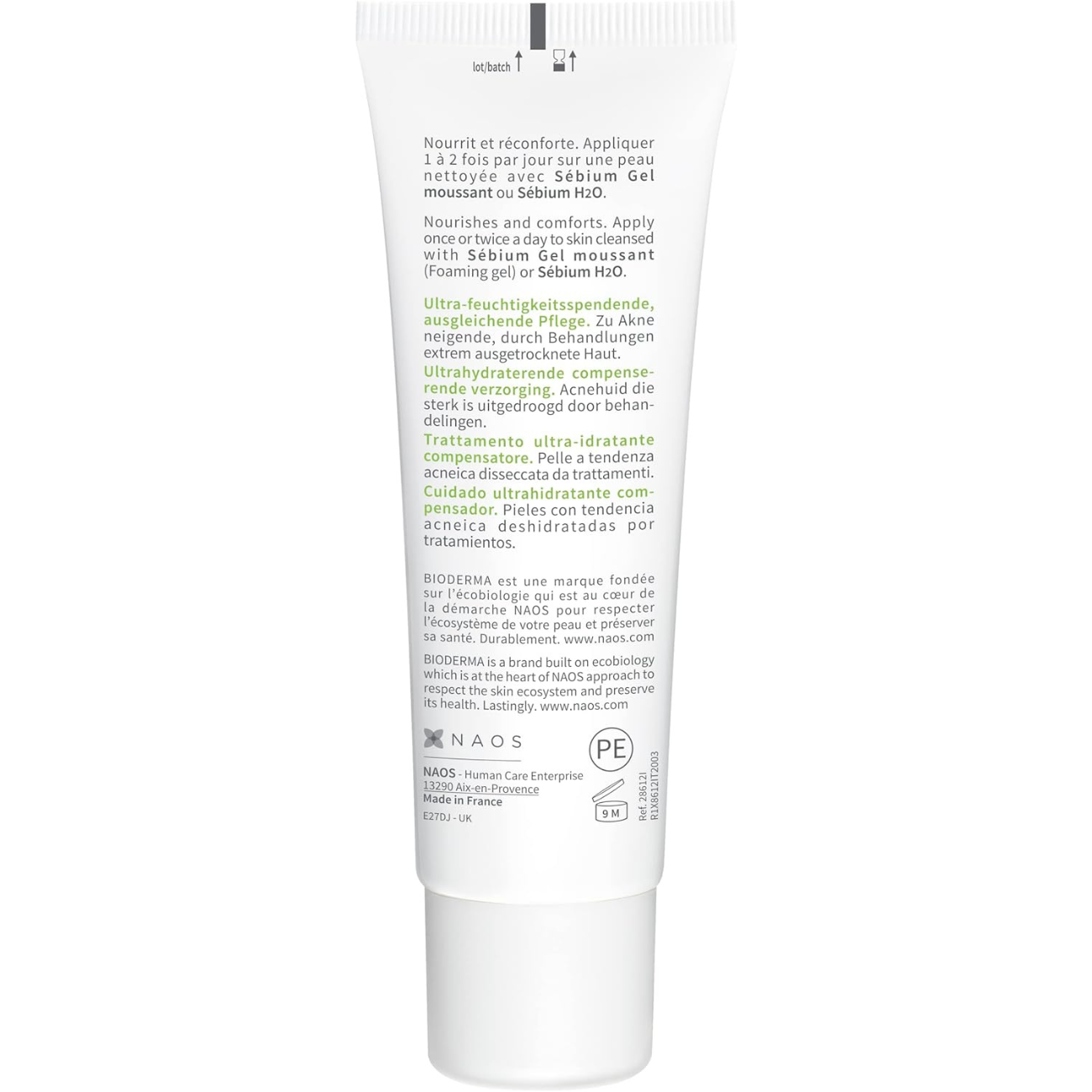 Bioderma Sebium Hydra Ultra-Moisturising Cream - Very Dry Acne Prone Skin - 40ml | Premium Skincare & Beauty Products in Pakistan