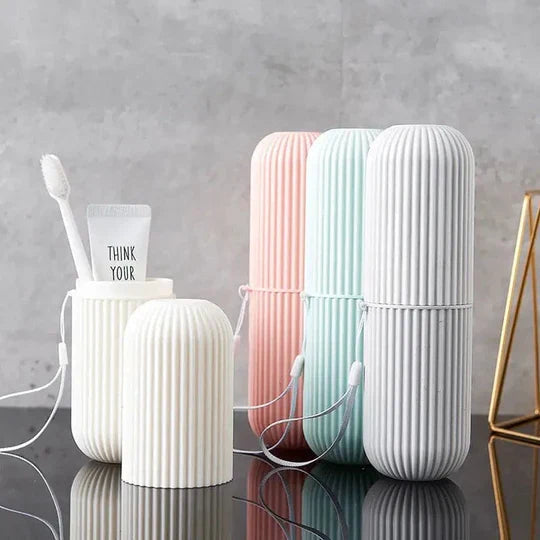 Capsule Toothbrush Holder, Travel Toiletries Storage Cup