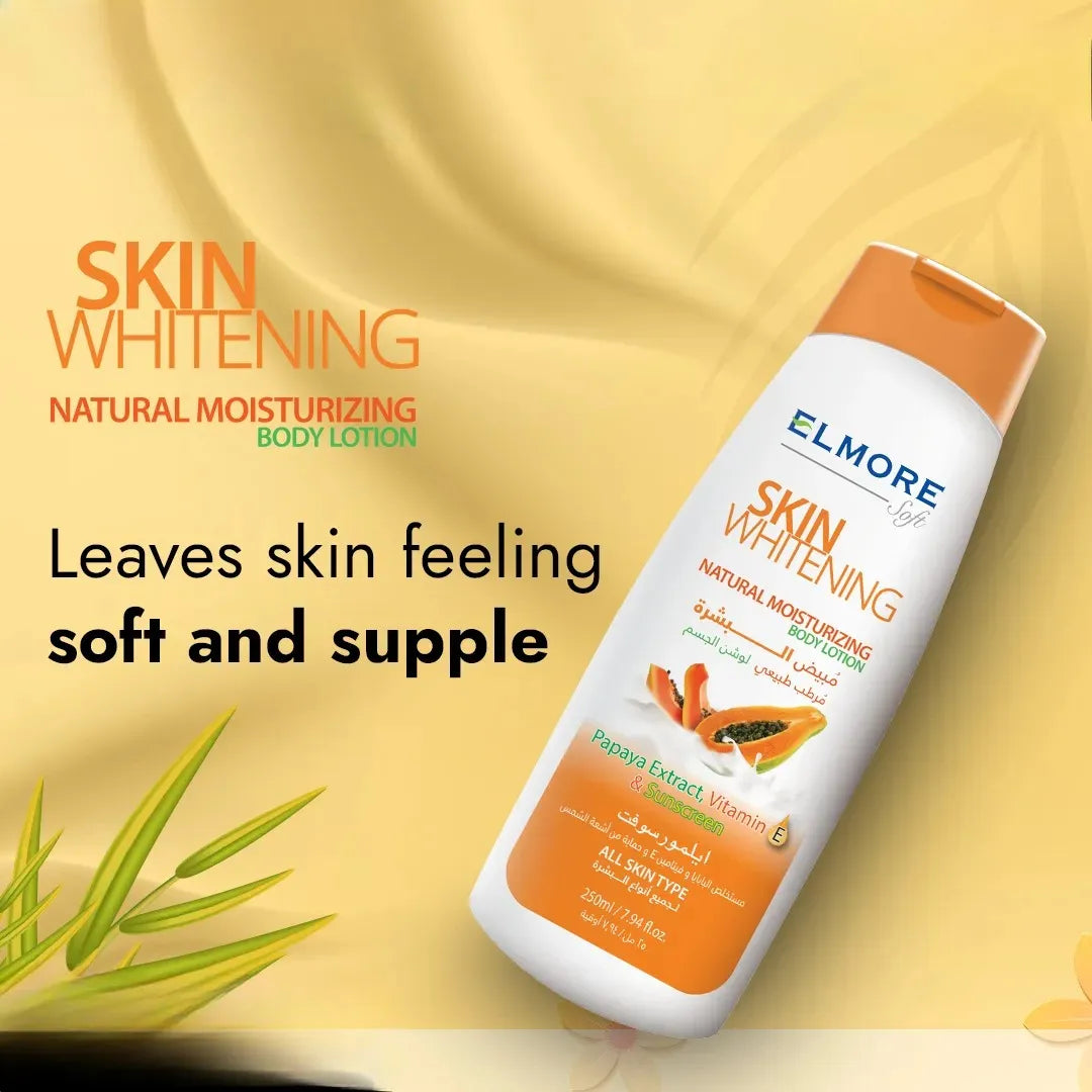 Elmore Papaya Skin Whitening Body Lotion- 250ml | Premium Skincare & Beauty Products in Pakistan