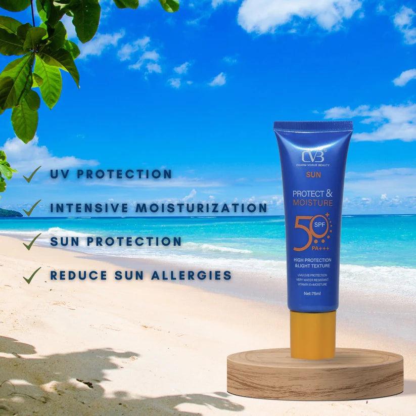 CVB Sun Protect & Moisture SPF 50 _ 75ml | Premium Skincare & Beauty Products in Pakistan