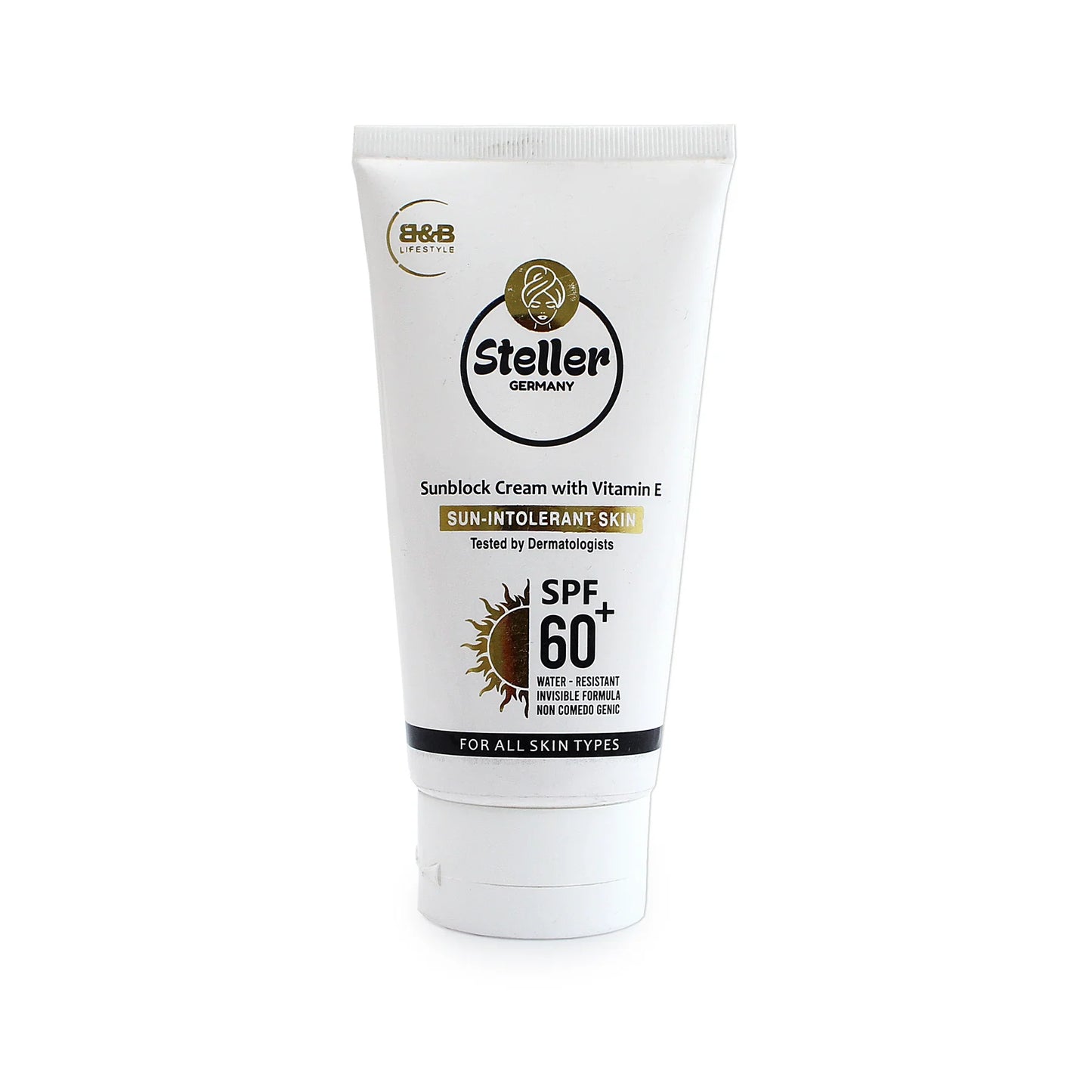 Steller Sunblock Cream with Vitamin-E - 120ml | Premium Skincare & Beauty Products in Pakistan