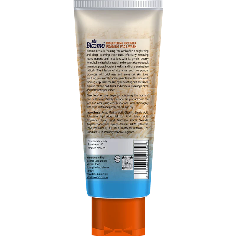 Bloomo Rice Milk Foaming Face Wash