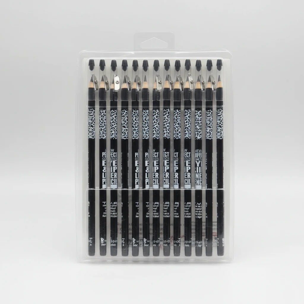 Brown Lip & Eye Pencil with Sharpner Pack of 12