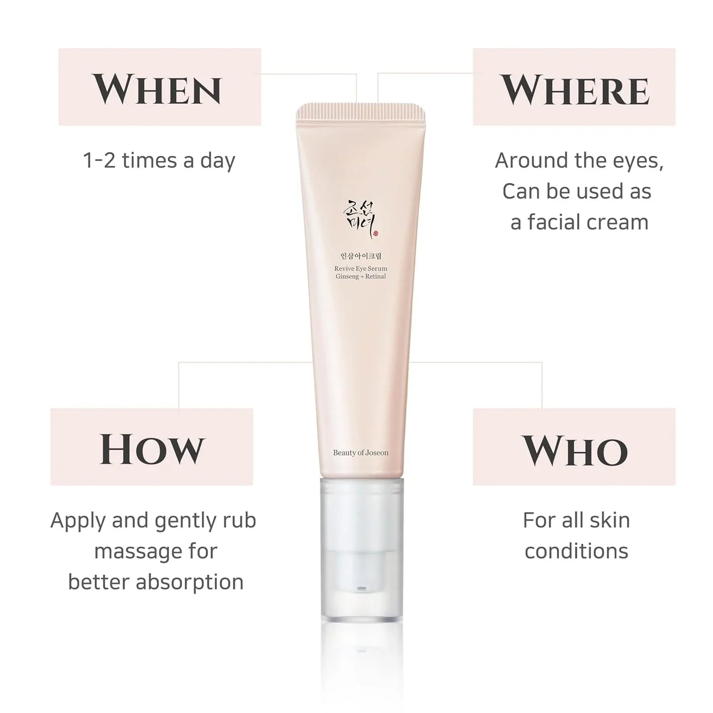 Beauty of Joseon Revive Eye Serum Ginseng + Retinal 30ml | Premium Skincare & Beauty Products in Pakistan