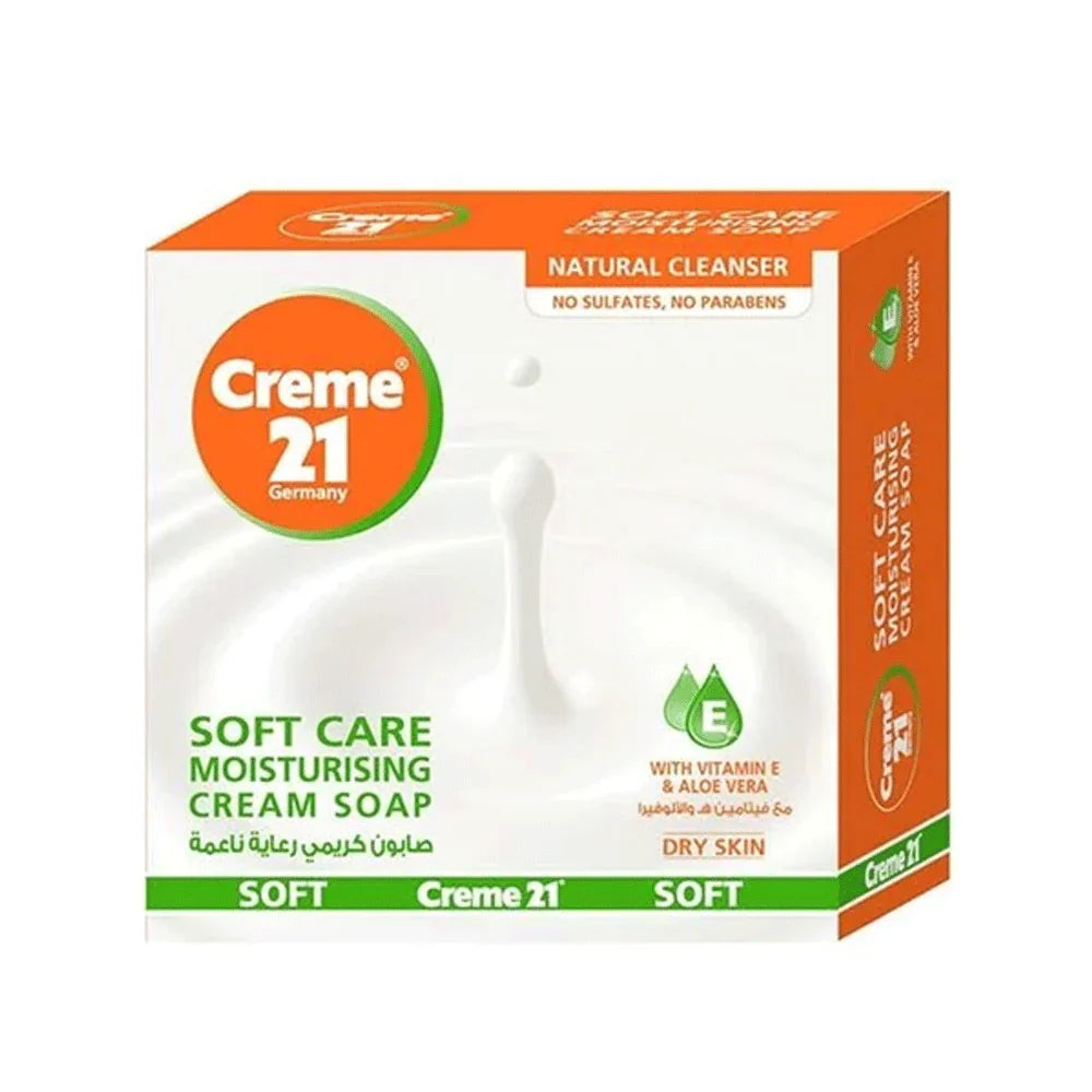 Cream 21 Soft Care Moisturising Cream Soap - 125g