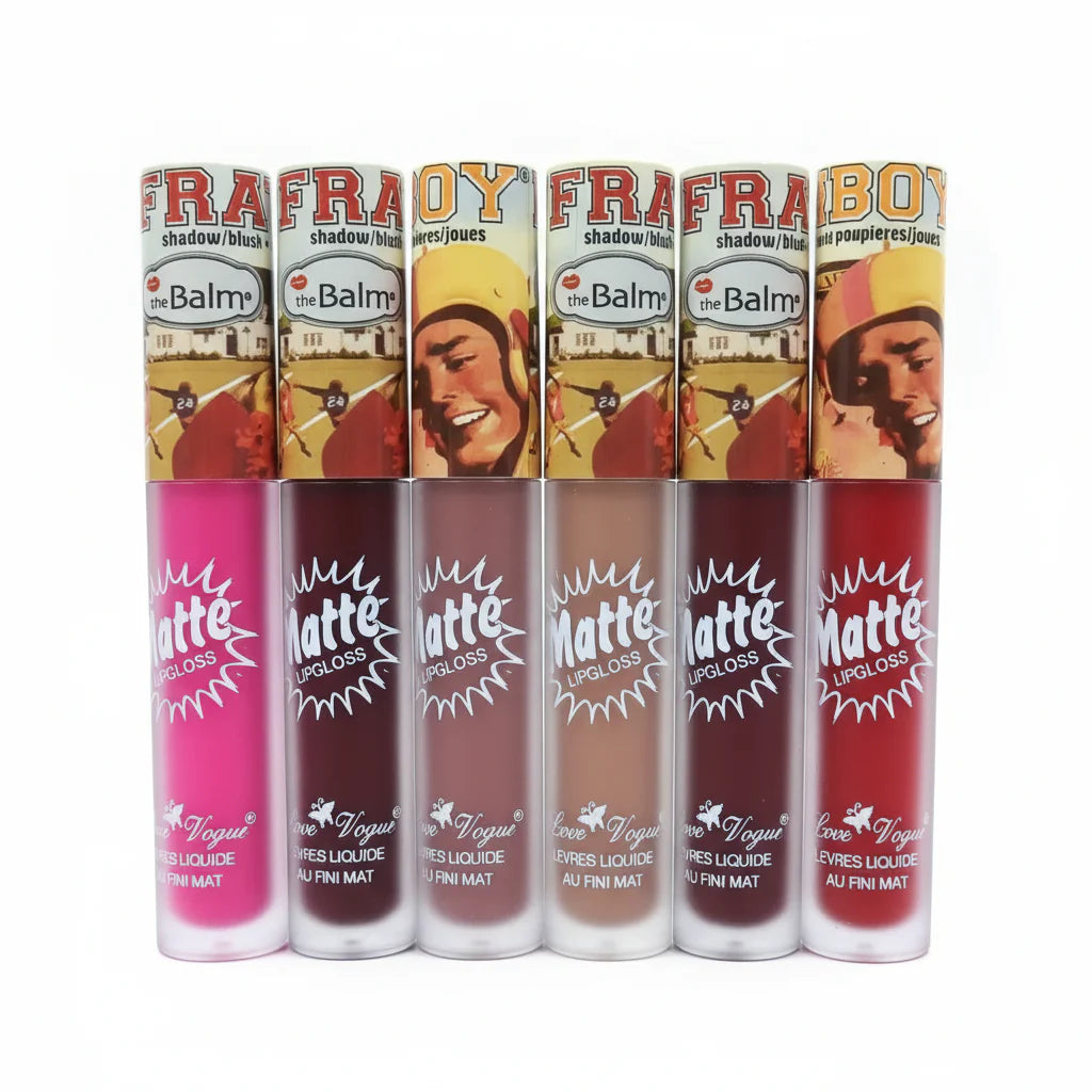 Love Vogue The Balm Matte Lip Gloss - 6 Pcs