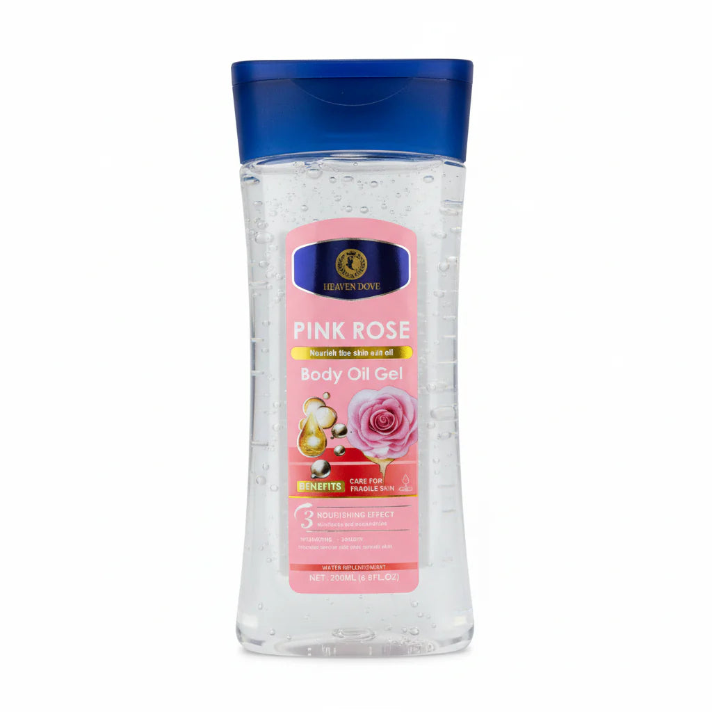 Heaven Dove Pink Rose Body Oil Gel - 200ml