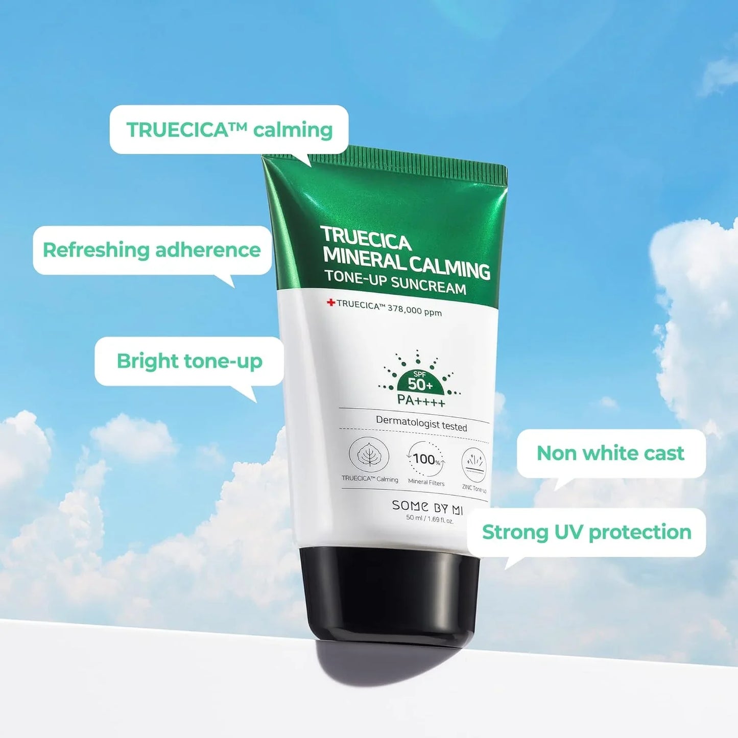 Some By Mi ruecica Mineral Calming Tone-Up Suncream - 50ml
