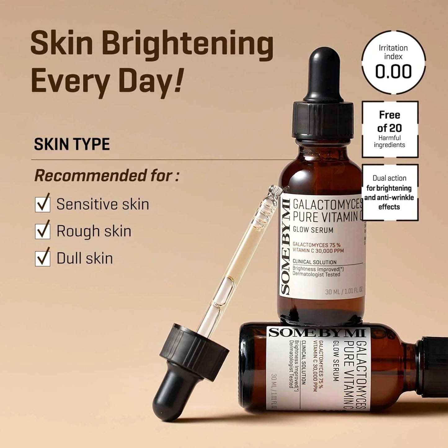 SOME BY MI Galactomyces Pure Vitamin C Glow Serum - 1.01Oz - 30ml