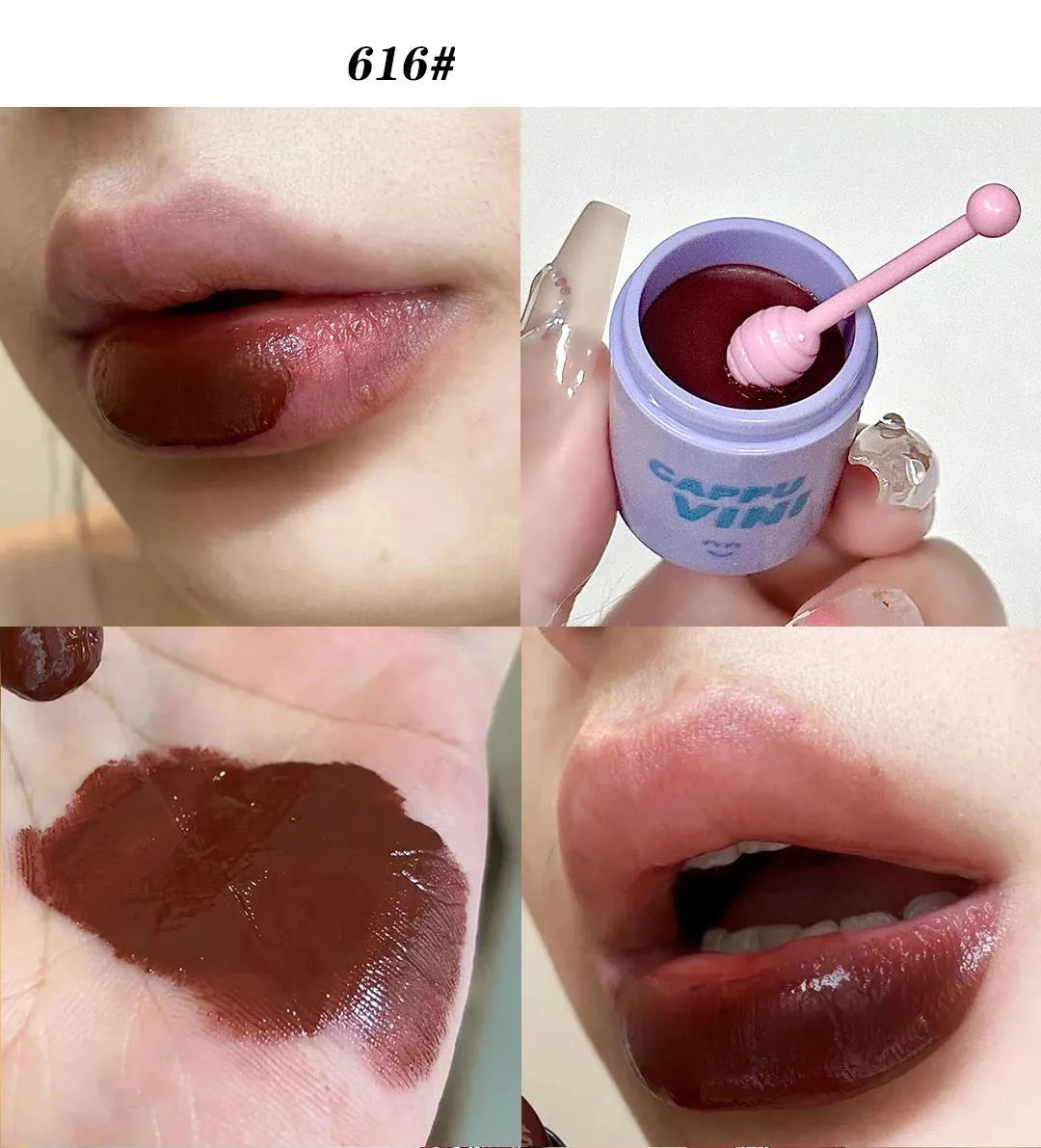 CAPPUVINI Stain-resistant Straw Cup Lip Gloss 3(Pcs) Set
