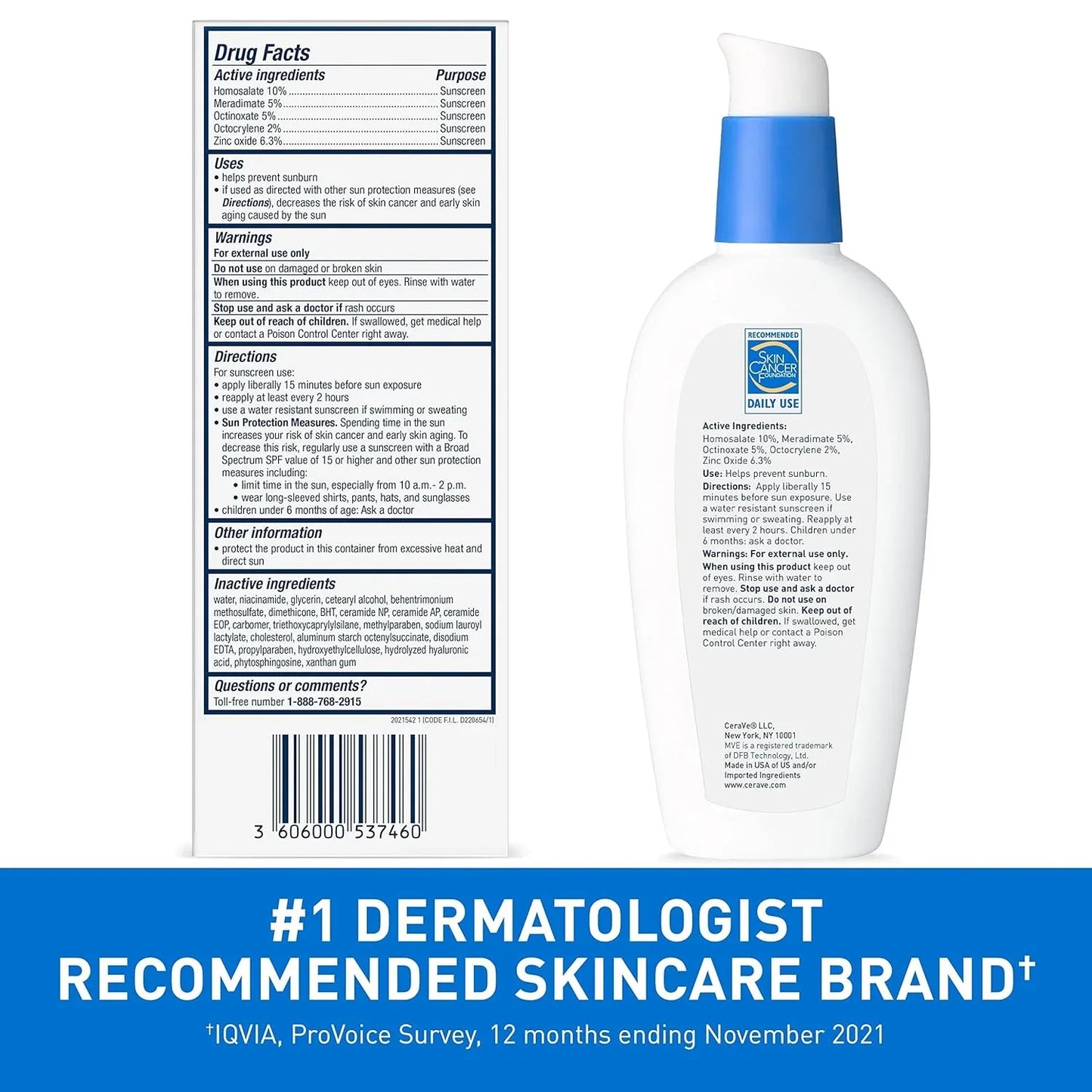 CeraVe AM Facial Moisturizing Lotion with SPF 30 - 60ml