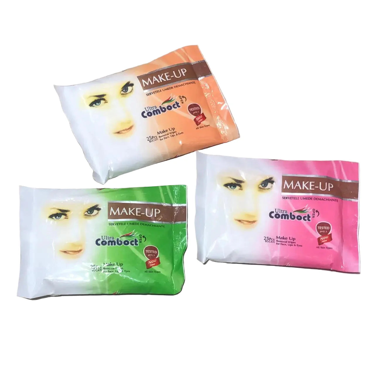 Ultra Comboct Makeup Removal Wipes - 25Pcs