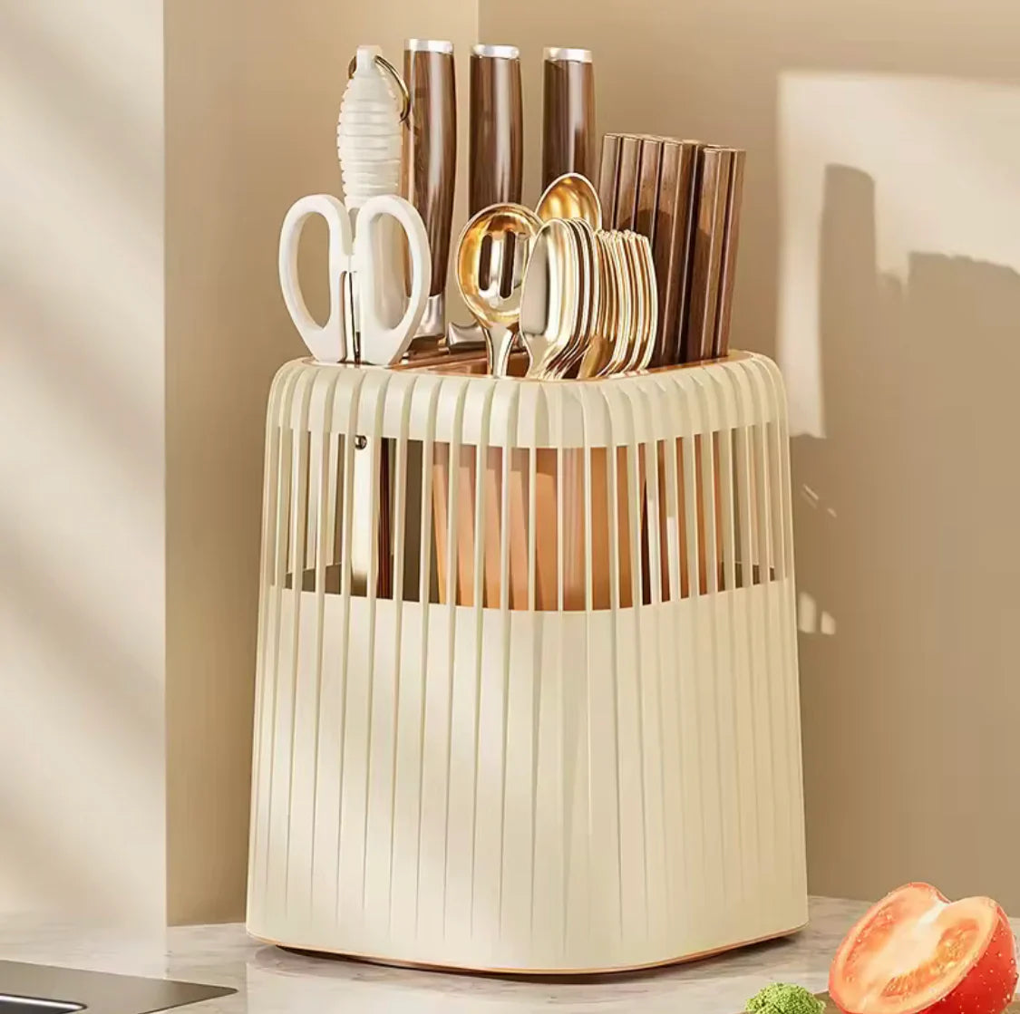 360 Rotating Knife and Kitchen Utensil Holder