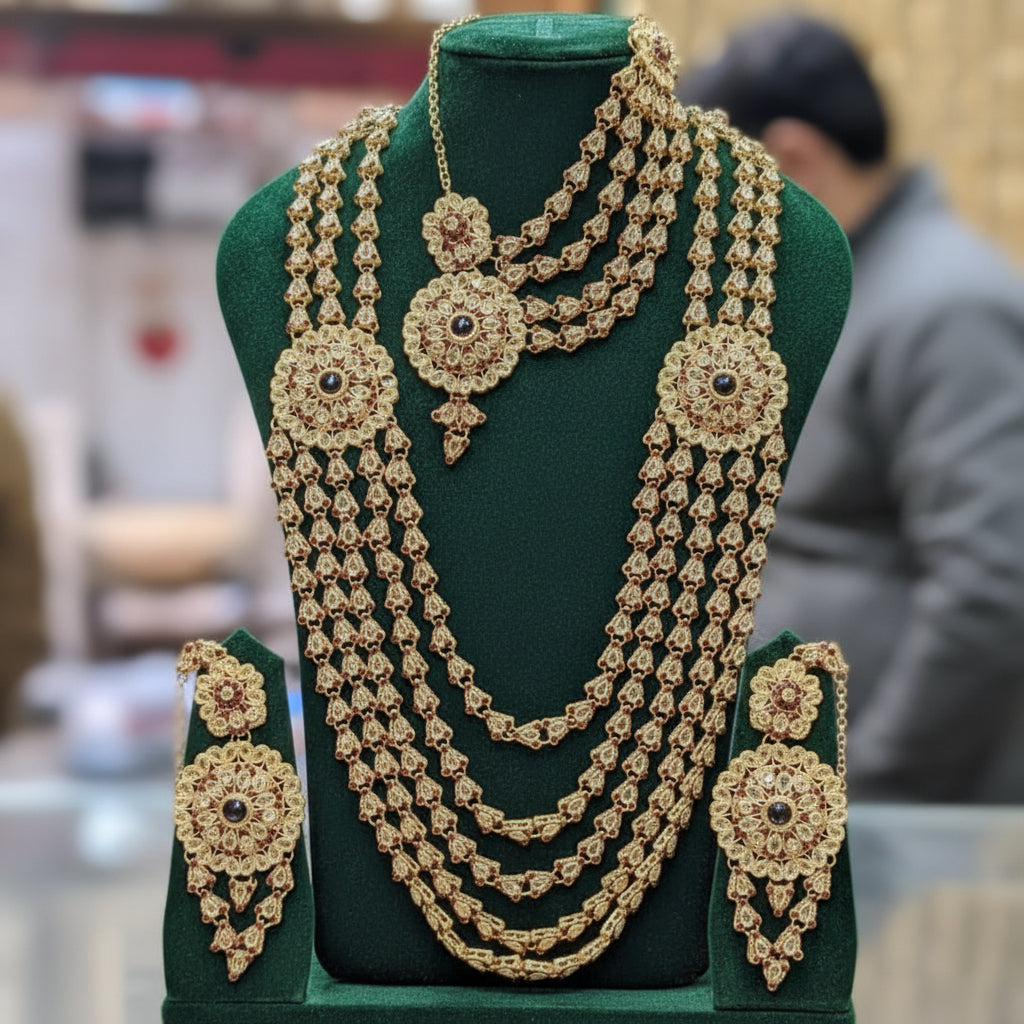 Bridal Mala Mahta Patti Earning Set