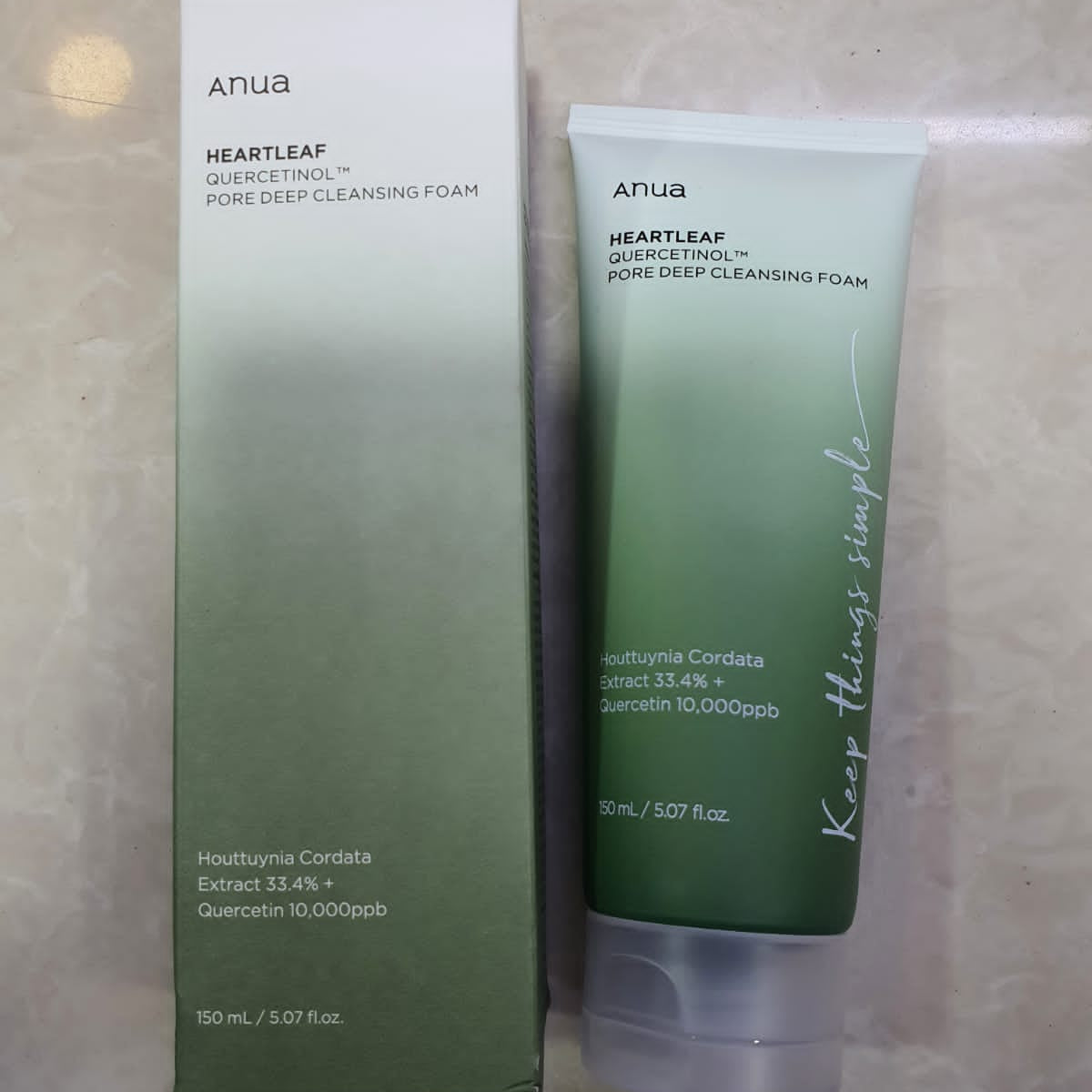 Anua Heartleaf Quercetinol Pore Deep Cleansing Foam - 150ml | Premium Skincare & Beauty Products in Pakistan