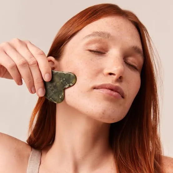Authentic Jade Crystal Heart Shape Gua Sha | Premium Skincare & Beauty Products in Pakistan