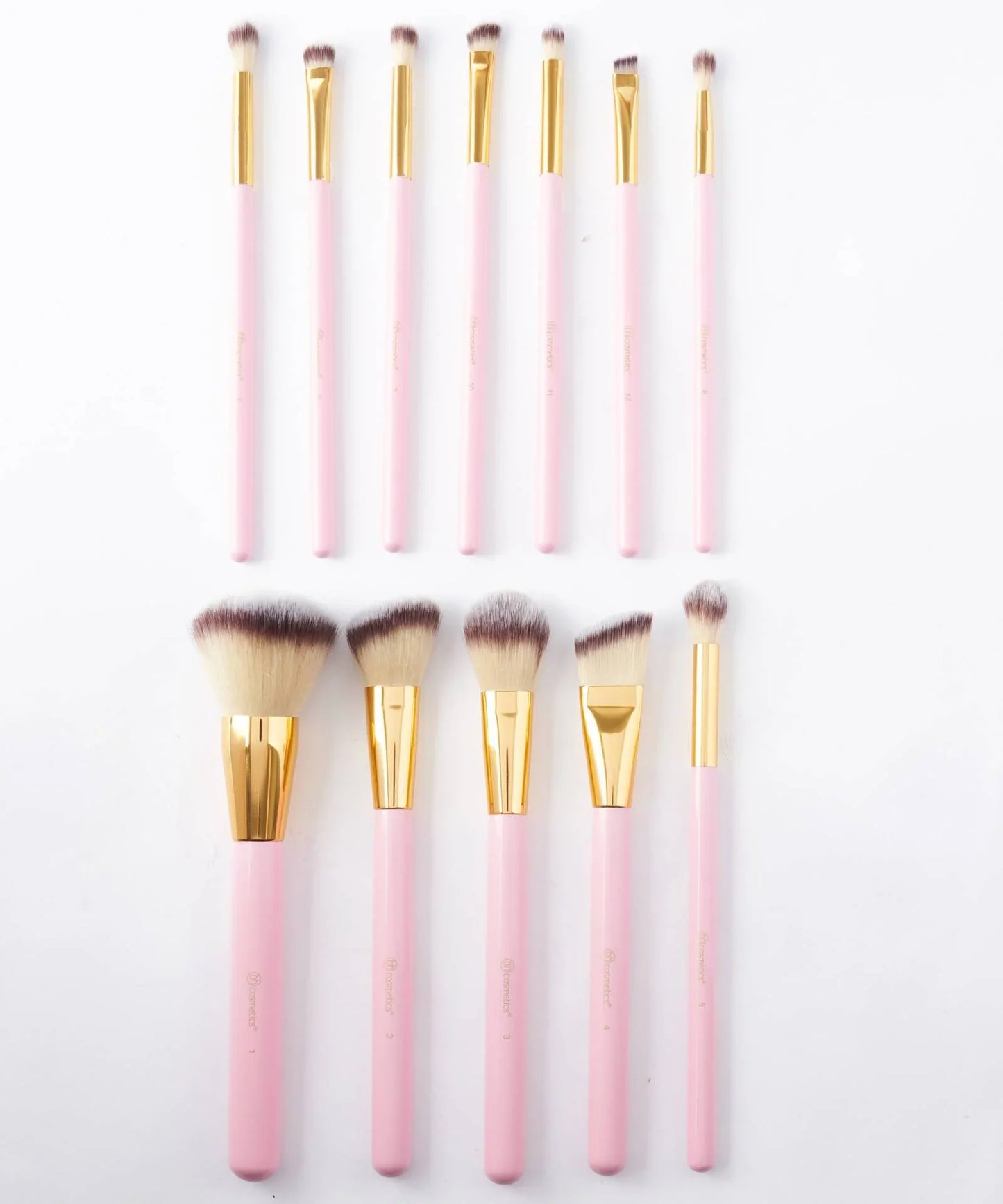 BH Cosmetics - Pink Studded Elegance - 12 Piece Brush Set