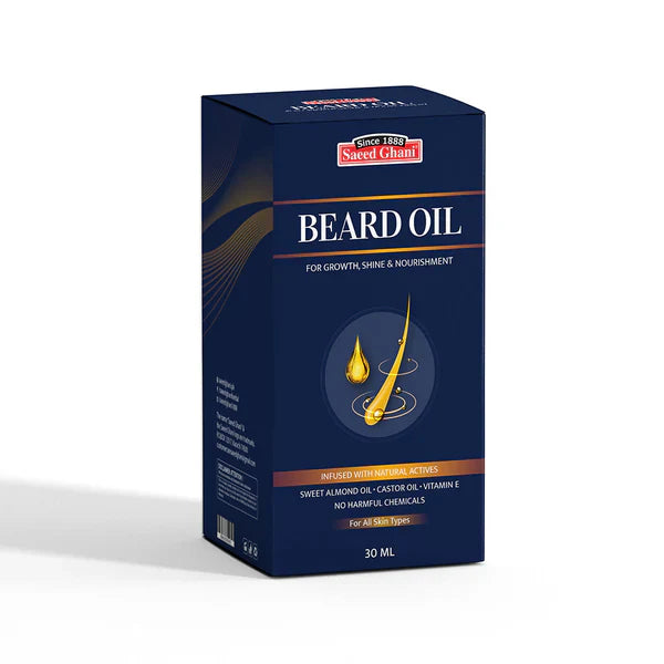 Saeed Ghani Beard Oil, For All Skin Types - 30ml | Premium Skincare & Beauty Products in Pakistan