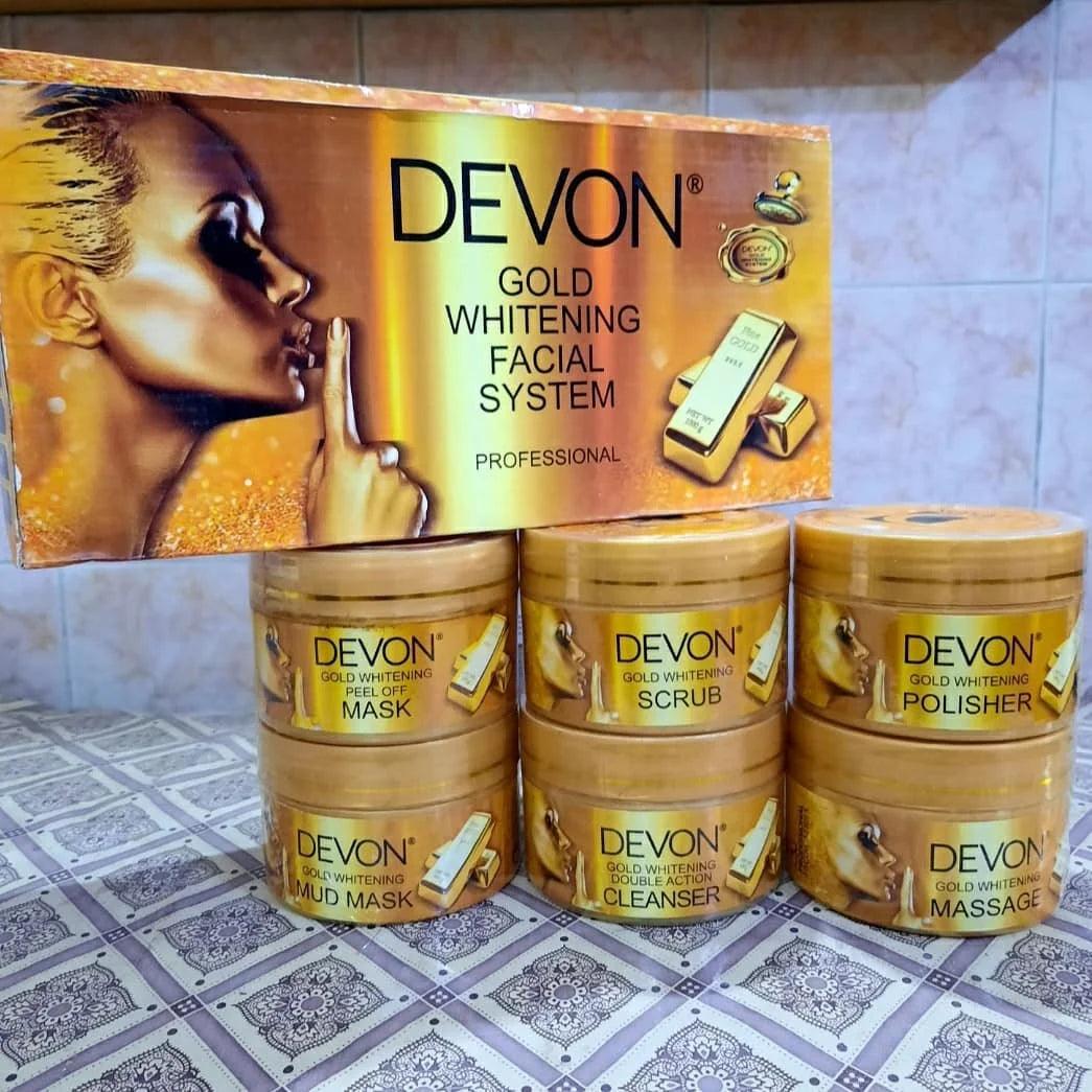 Devon 6 Steps Gold Whitening Facial Kit π― β¨ | Premium Skincare & Beauty Products in Pakistan