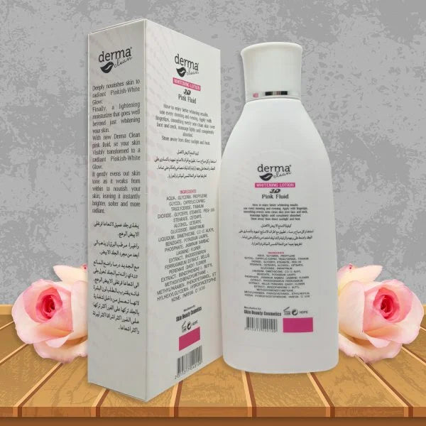 Derma Clean Whitening Lotion 3D Pink Fluid – 120ml | Premium Skincare & Beauty Products in Pakistan