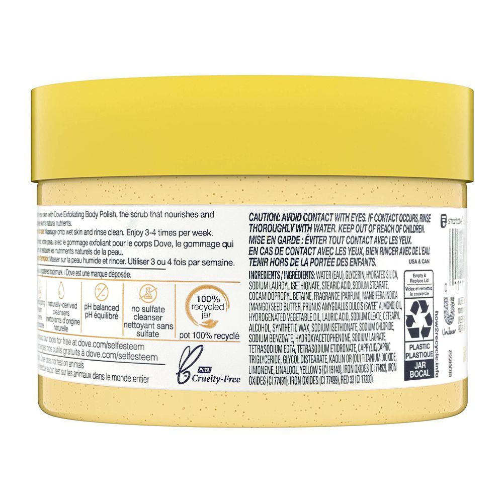 Dove Crushed Almond & Mango Butter Exfoliating Body Polish - 298gm | Premium Skincare & Beauty Products in Pakistan