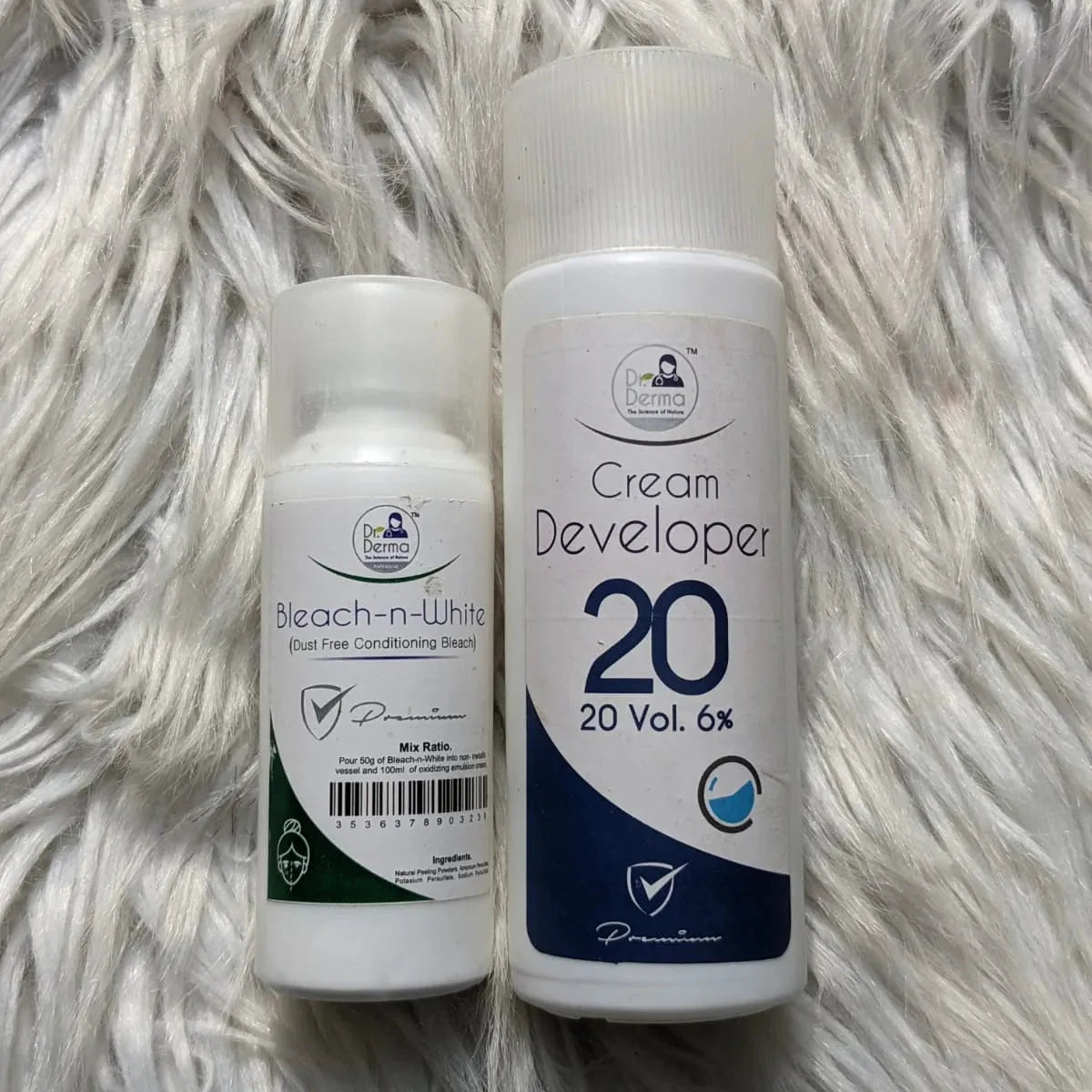 Dr.Derma Bleach-n-White 120ml Cream Developer & Bleach powder