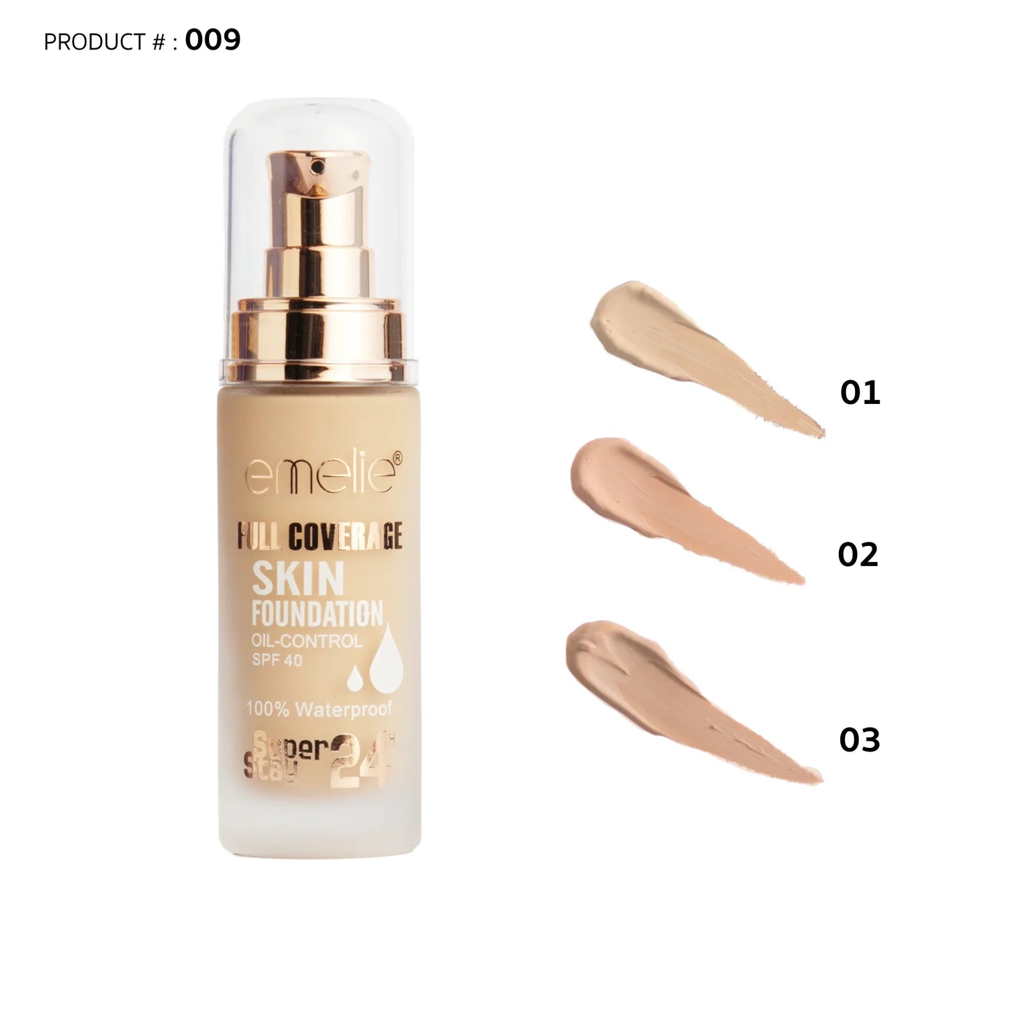 Emelie Full Coverage Foundation - 30ml