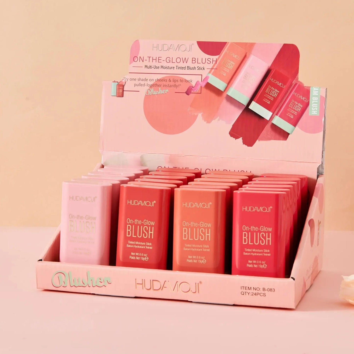 HudaMoji On The Glow Makeup Blush Stick