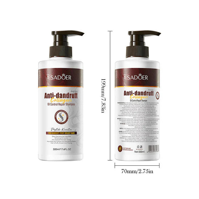 SADOER Collagen Anti Dandruff Oil Control Shampoo - 500ml